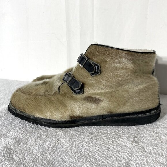 Vintage Blondo Two Buckle Seal Skin Chukka Boots 13 - Picture 4 of 14